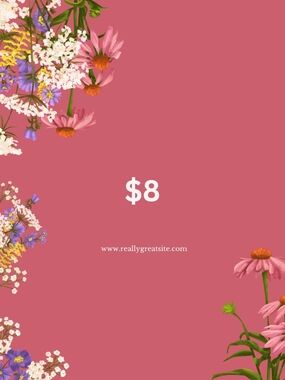 Women's Pink Floral Print Top - Soft Pink